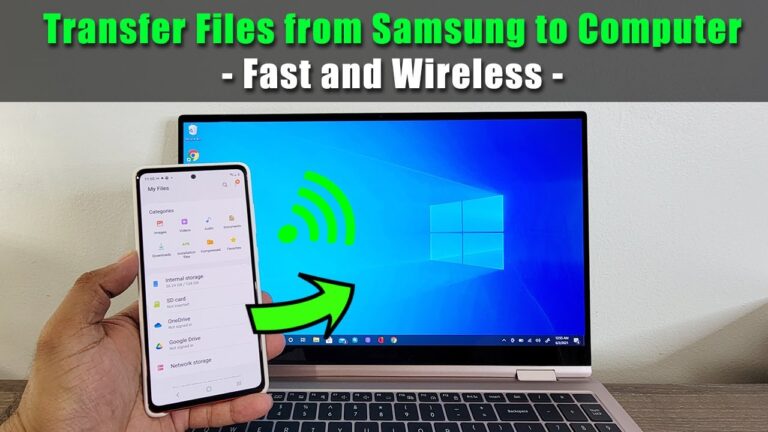 How do I connect my Samsung phone to my computer wirelessly?