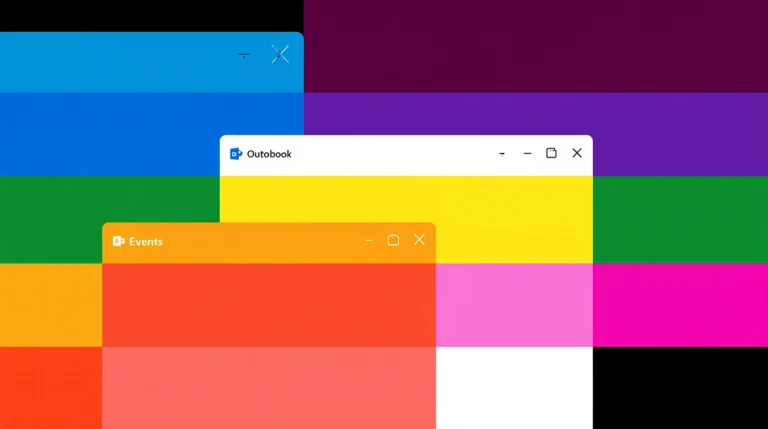 What do the colors mean in Microsoft Outlook?