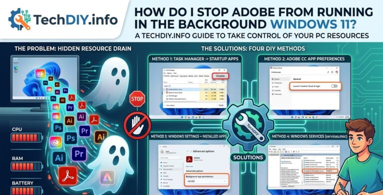 How do I stop Adobe from running in the background Windows 11?