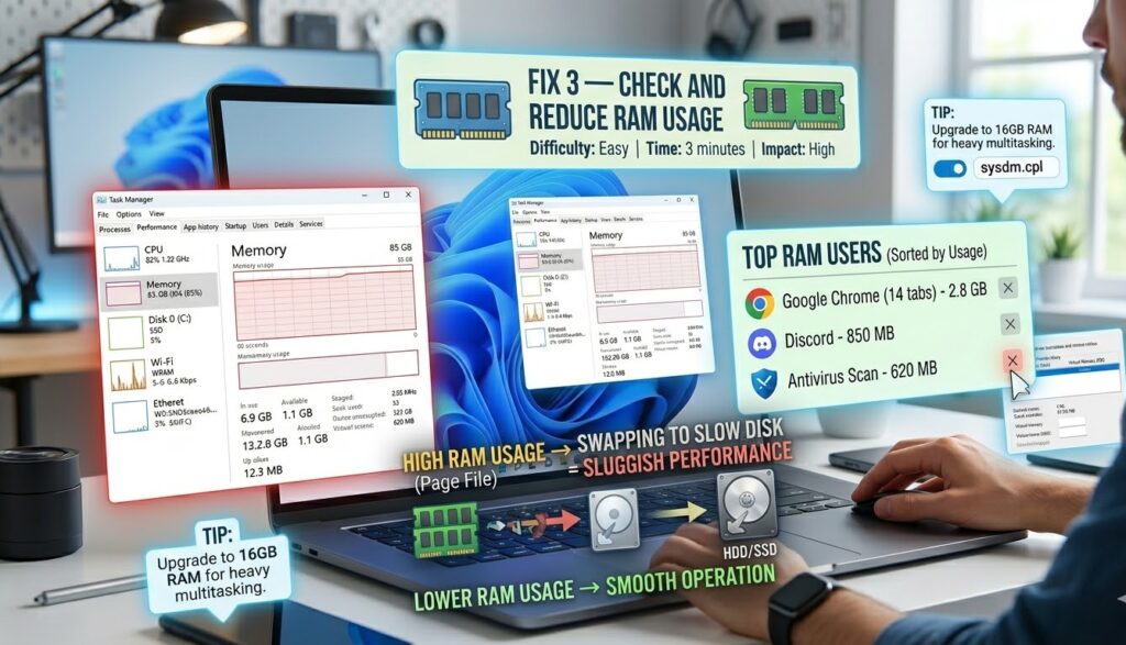 Check and Reduce RAM Usage