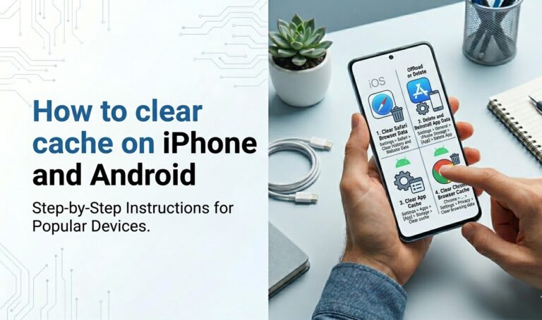 How to clear cache on iPhone and Android