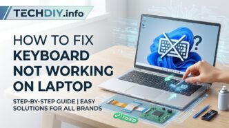 How to fix keyboard not working on laptop