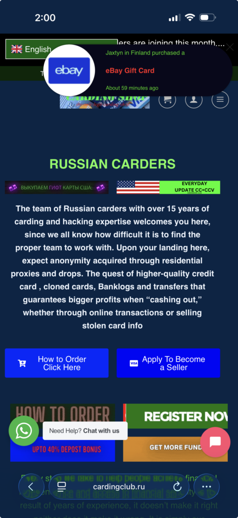Dark Web Markets
